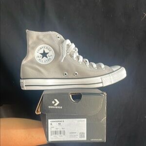Converse High-Top Sneakers in Gray